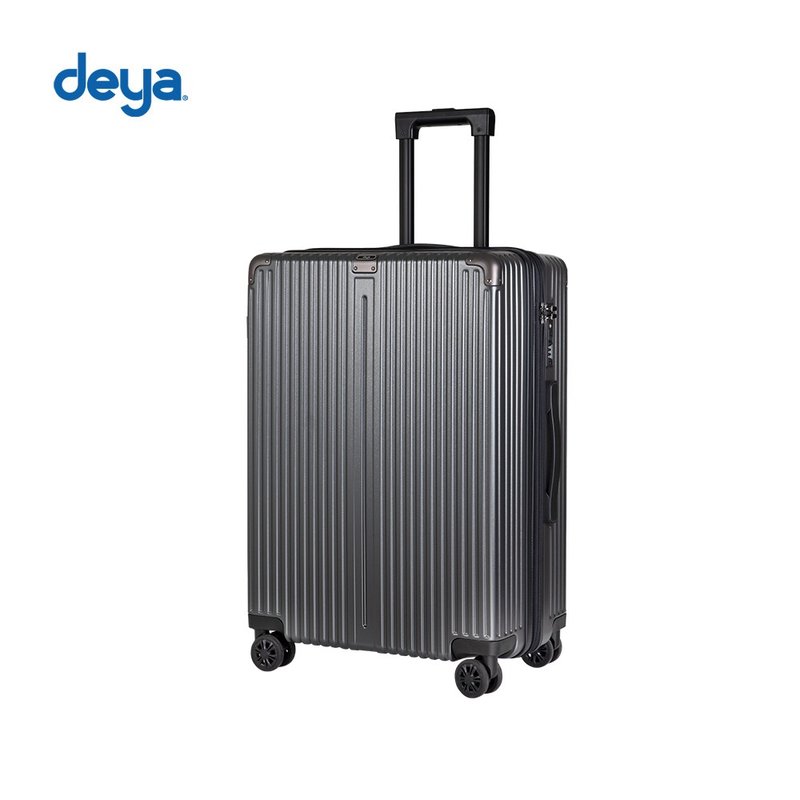 deya Velo Slim 輕奢時尚流線旅行箱24吋-鉑岩灰 - 行李箱/旅行袋 - 塑膠 灰色