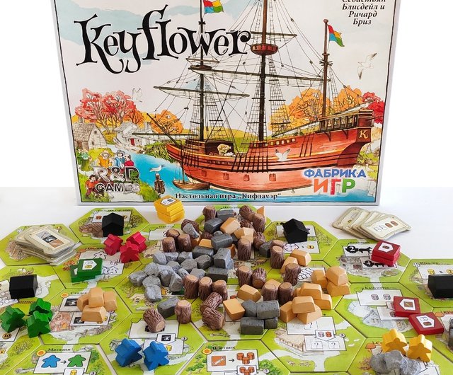 Top Shelf Gamer | Keyflower™ compatible Deluxe Token Bundle (2 player set)  (set of 60)