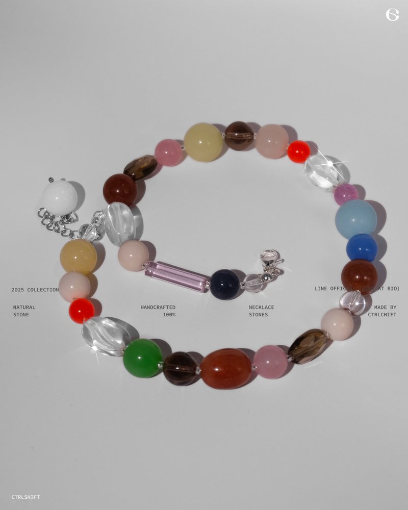 Ctrlshift - Colors necklace (sugar) - 項鍊 - 石頭 