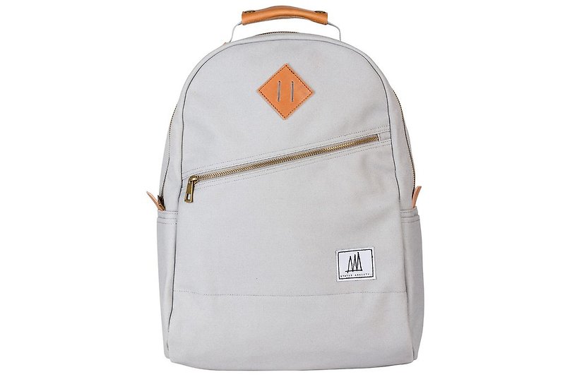 THE VOID Backpack_Grey/ Grey - Backpacks - Cotton & Hemp Gray