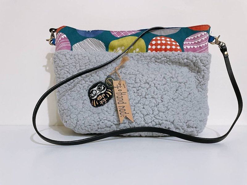 crossbody bag - Messenger Bags & Sling Bags - Cotton & Hemp Gray