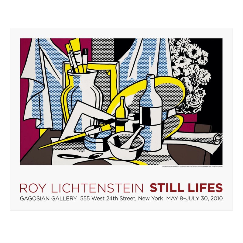 【原版海報】ROY LICHTENSTEIN. 靜物 - 海報/掛畫/掛布 - 紙 