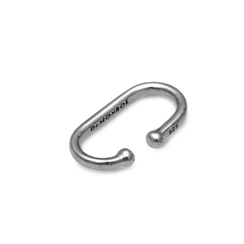 シンプル シルバー925 イヤーカフ/メンズ/片耳/送料無料/シルバーアクセサリー/彼氏プレゼント/シンプル/日本製/ec24L - 耳環/耳夾/耳骨夾 - 純銀 