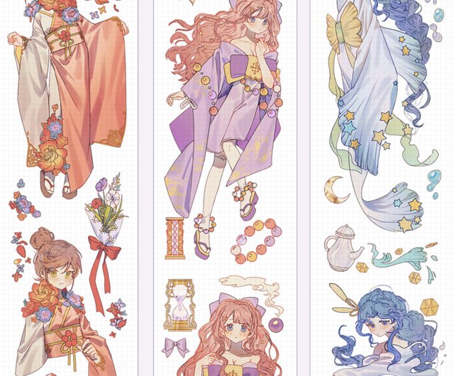 永昼夜 クラシカルキャラクターコレクション PET紙テープ 台湾製 10m巻