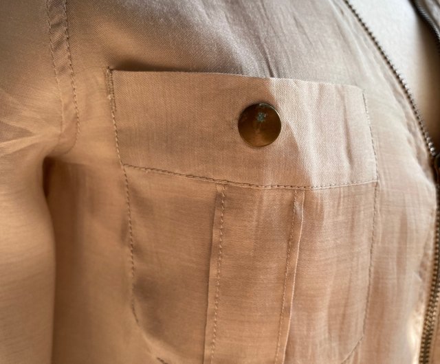 Yジッパーデザインの薄手ジャケット - ショップ 【藏私