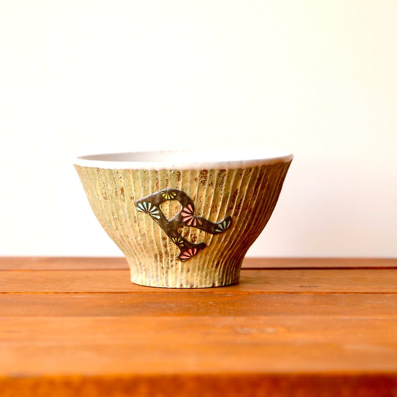 Rice bowl　gray - Bowls - Pottery Gray