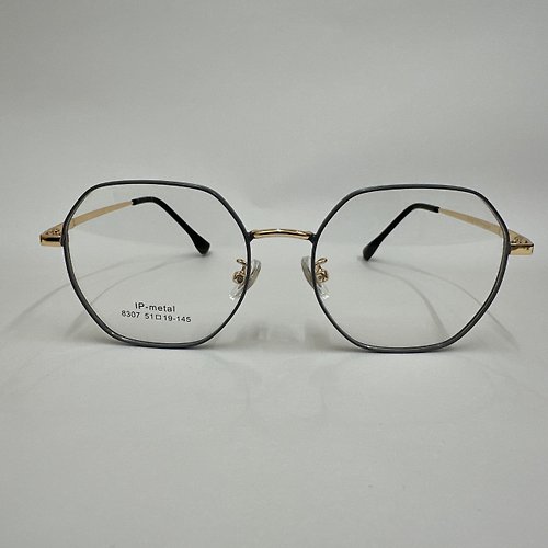 EGlasses。眼鏡物語 站內最高等級UV420濾藍光0度眼鏡│多邊合金系列青春無敵修臉款01