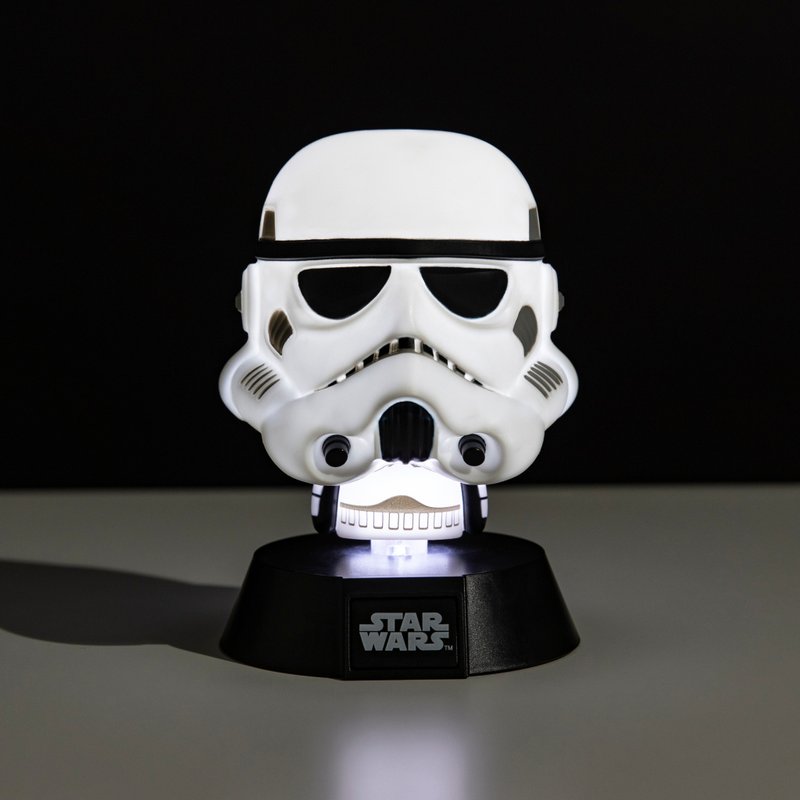 STAR WARS  星際大戰  10CM白武士風暴兵頭盔 面具小夜燈 - 燈具/燈飾 - 塑膠 白色