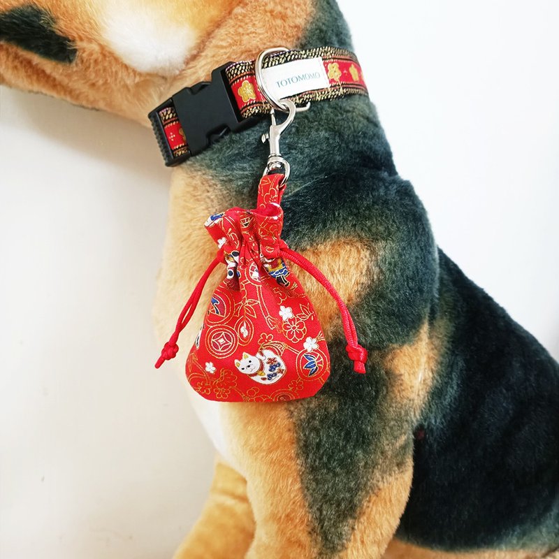 【獨家贈品】滿千贈寵物束口紅包袋(隨機) - 其他 - 棉．麻 紅色