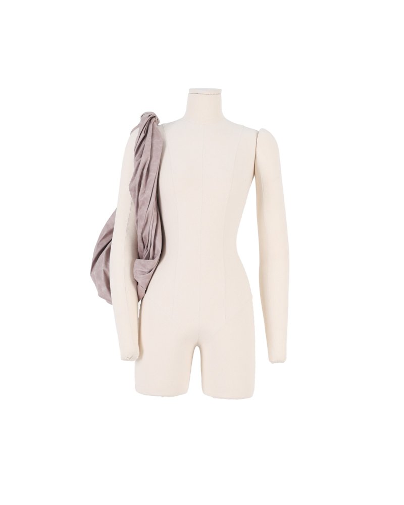 FAUX LEATHER TWIST HOBO BAG - กระเป๋าแมสเซนเจอร์ - เส้นใยสังเคราะห์ สึชมพู