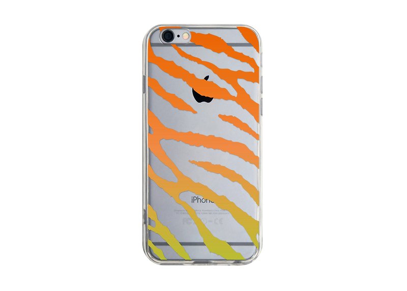 Orange Wave Pattern - iPhone X 8 7 6s Plus 5s Samsung note S7 S8 S9 plus HTC LG Sony Mobile Phone Case Cover - Phone Cases - Plastic 