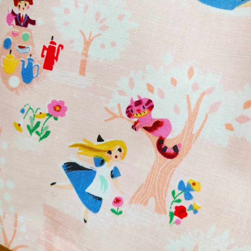 【接單訂製】Alice in Wonderland 純美國棉長裙 Free size日本製 - 裙子/長裙 - 棉．麻 粉紅色