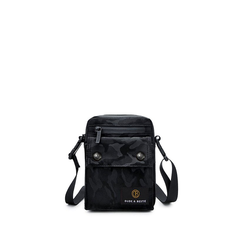 Imagine Lightweight Pouch Waist Bag Crossbody Bag - Black Camo - Messenger Bags & Sling Bags - Other Materials Multicolor