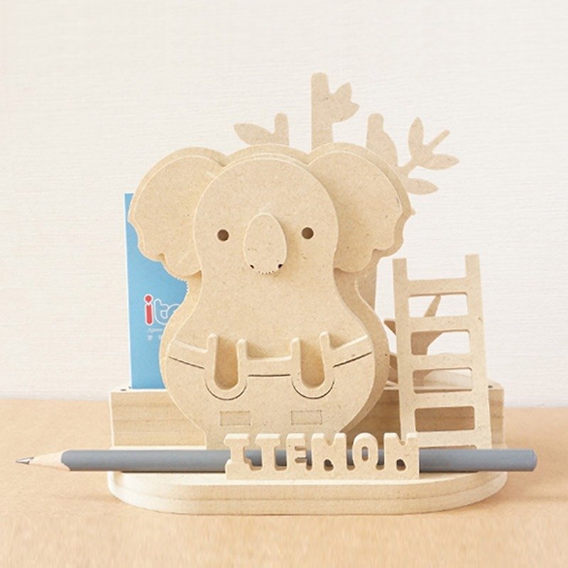Wooden Koala Memo Seat - Sticky Notes & Notepads - Wood Brown