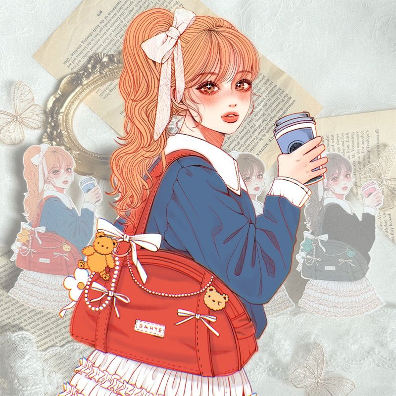 Camille sticker - 貼紙 - 紙 多色