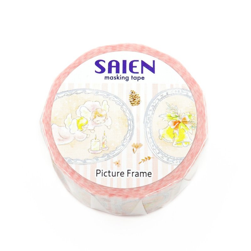 【日本 SAIEN】20mm 銀箔和紙膠帶－銀框印象 Picture Frame - 紙膠帶/和紙/PET - 紙 