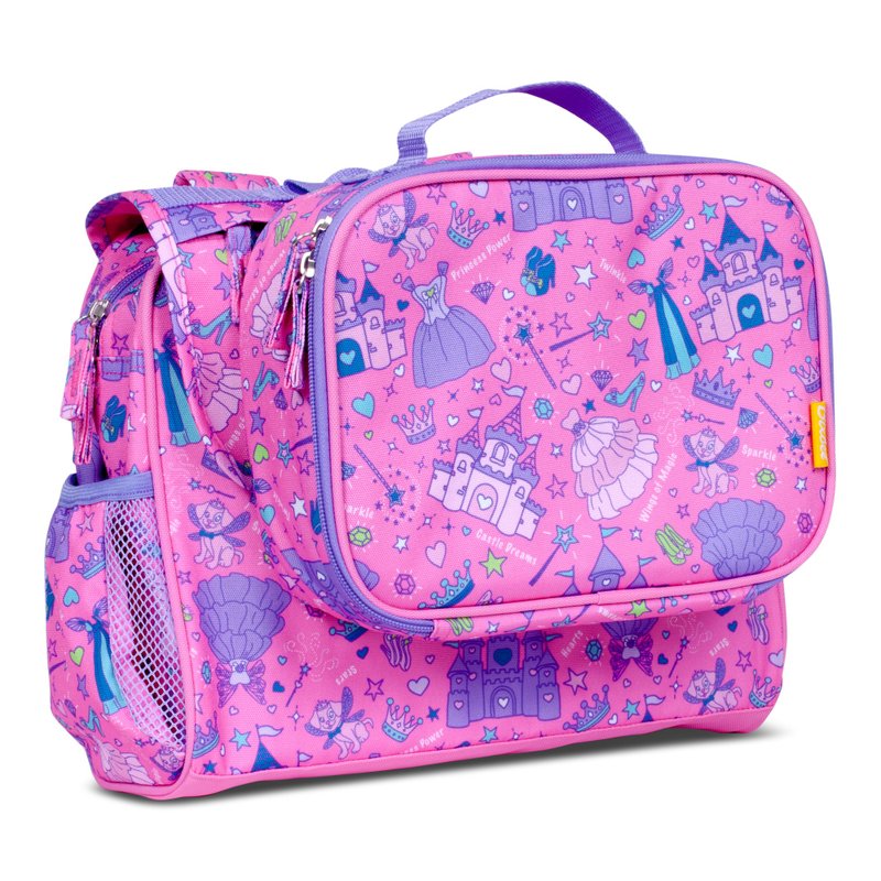 American Bixbee Princess Fairy Kid's Backpack Portable Cooler Bag Set - กระเป๋าเป้สะพายหลัง - เส้นใยสังเคราะห์ สึชมพู