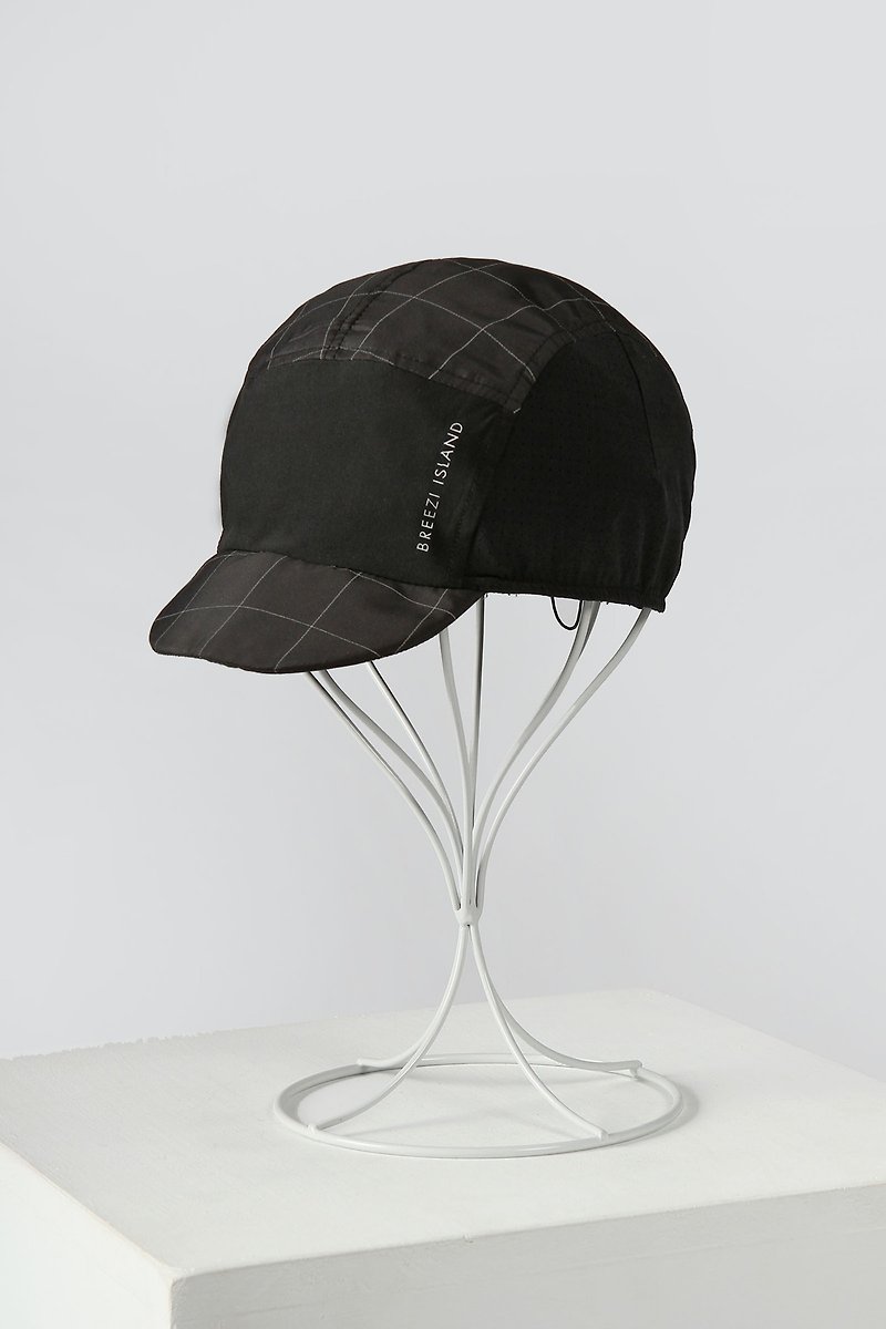 涼感透氣反光小帽 - 帽子 - 其他材質 黑色