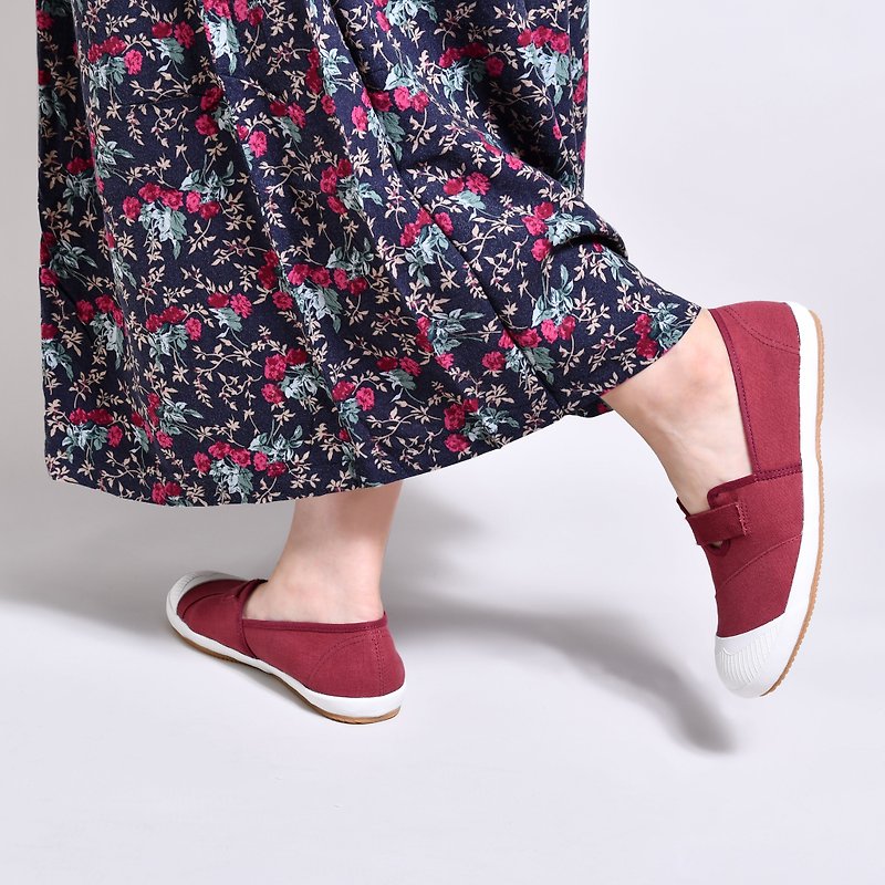 betty bean red/lazy shoes/pregnancy shoes/novice mother/casual shoes/canvas shoes - Women's Casual Shoes - Cotton & Hemp Red