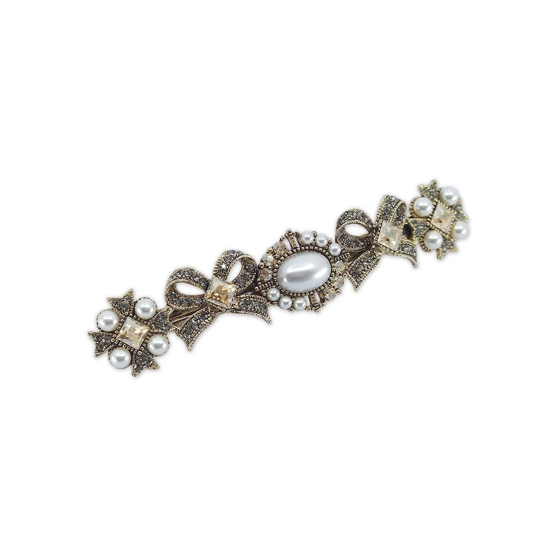 Carina Barrette L - Hair Accessories - Other Materials Gold