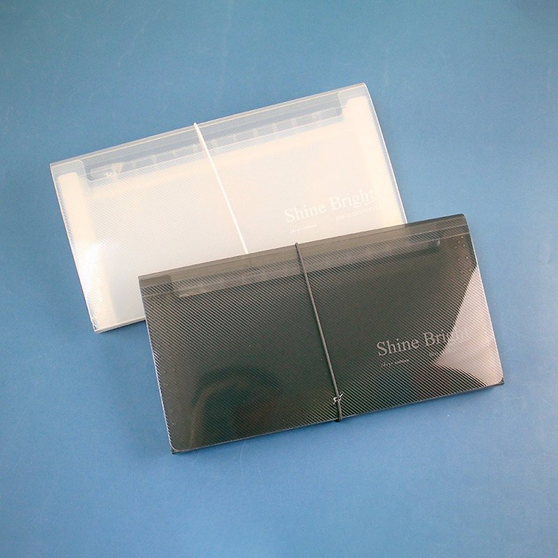 Chuyu transparent organ folder (middle) / 12 layers / invoice passbook bill ticket / multi-layer storage folder / folder - แฟ้ม - พลาสติก สีใส
