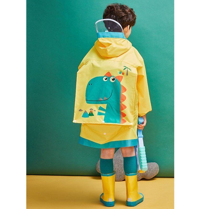 South Korea lemonkid Oxford cloth style raincoat-yellow dinosaur - Kids' Raincoats & Rain Gear - Nylon 