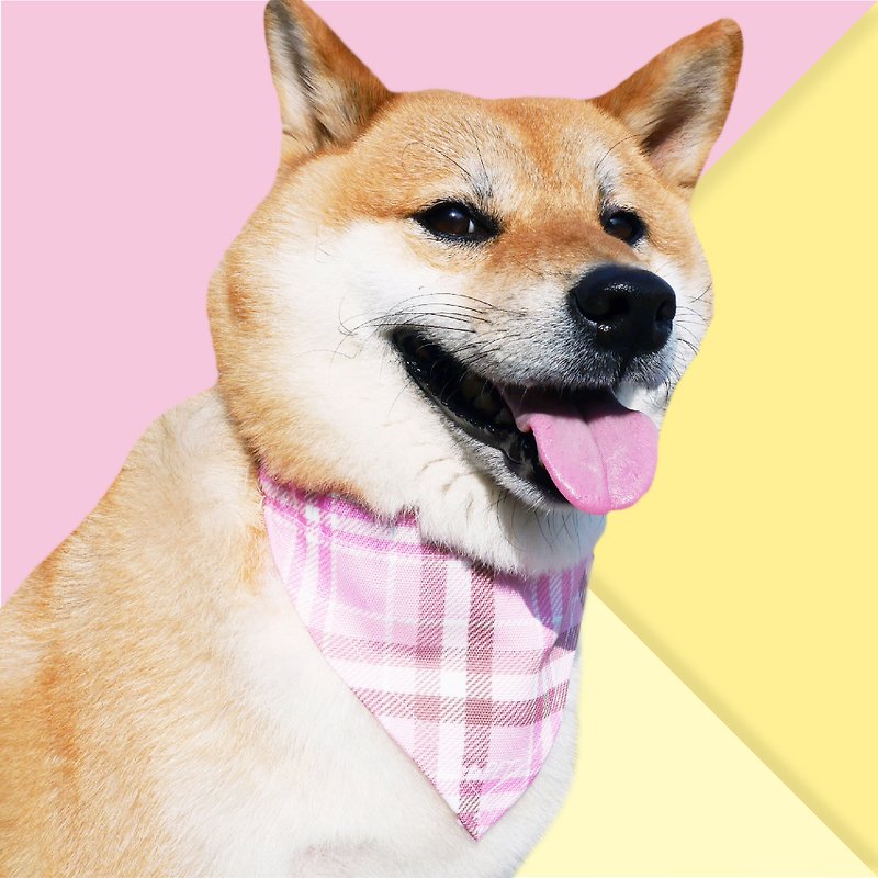【 :toPET 】寵物三角巾  (尺碼 M) - 貓狗頸圈/牽繩 - 其他材質 粉紅色