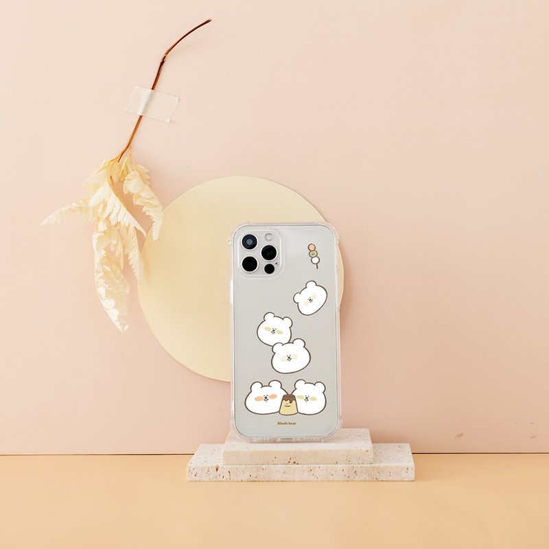Blush bear 小白熊肥胖日記全氣囊防摔iPhone手機殼 - 手機殼/手機套 - 塑膠 透明