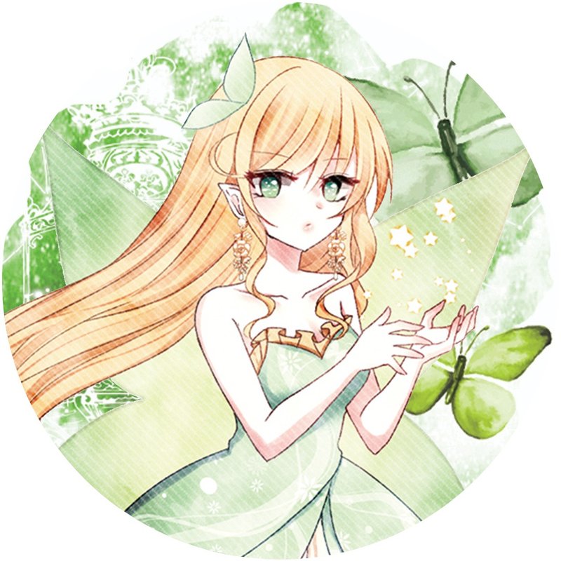 Tinkerbell (3colors) sticker (nanass) - 貼紙 - 紙 多色