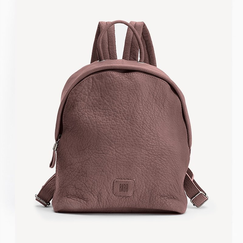 [Spain BIBA] East Riverside Ear2l minimalist sheepskin backpack - กระเป๋าเป้สะพายหลัง - หนังแท้ สีม่วง