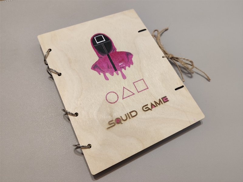 Squid Game Notebook, Squid Game Merch, Squid Game Gift - Notebooks & Journals - Wood 