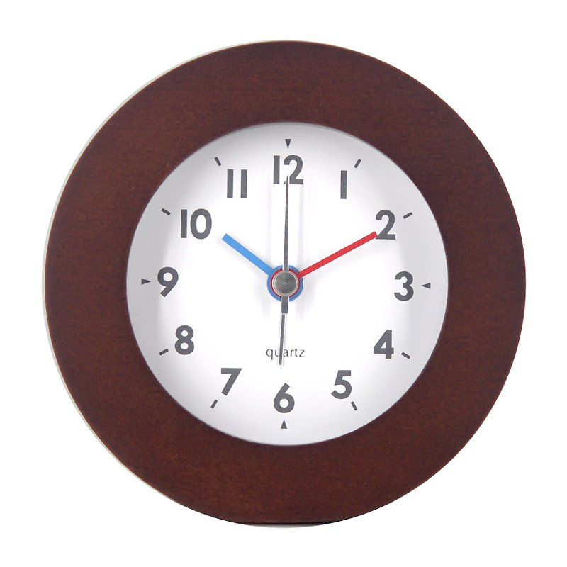 Natural-Wooden Two Alternative Alarm Clock (Wooden) - Clocks - Wood Brown