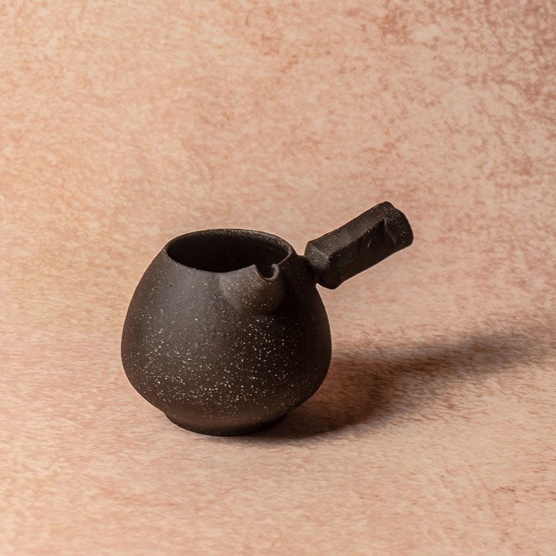 無我系列-遠紅外線陶把茶海 - 茶壺/茶杯/茶具 - 陶 黑色