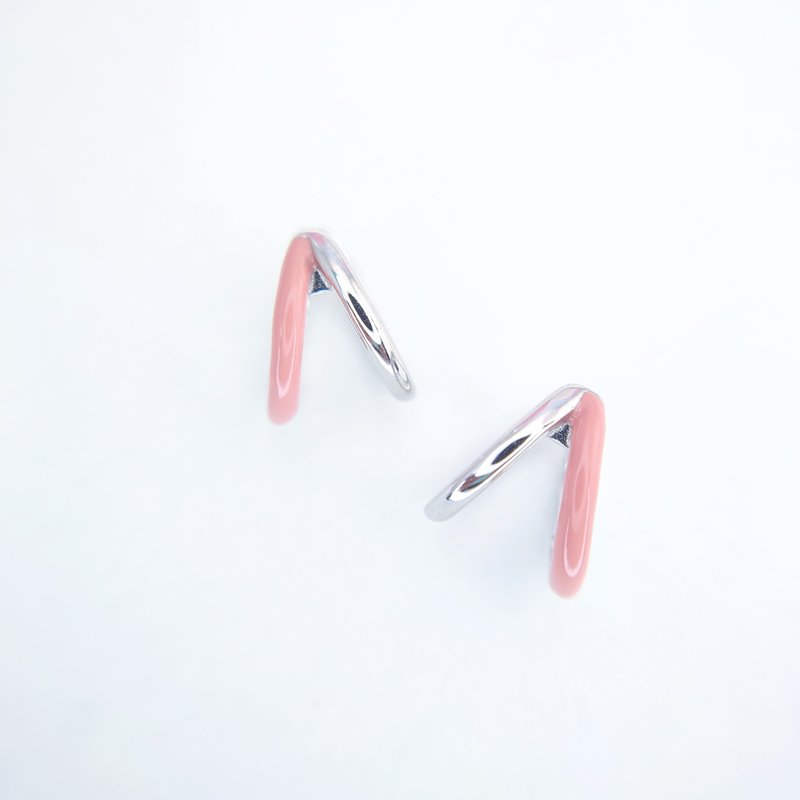 Silver Enamel Earrings - Earrings & Clip-ons - Sterling Silver Silver