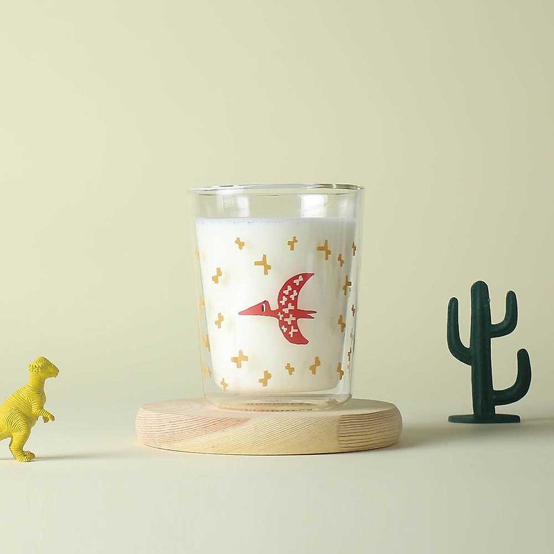 Canigrin✕Goodglas-Double Cup Pterodactyl - Cups - Glass Transparent