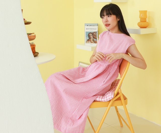 ワンピース Cotton Boat-neck Long One-piece room306 CONTEMPORARY / Cotton Boat-neck Long One-piece