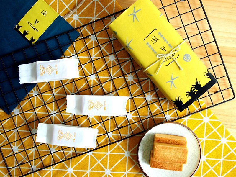 Gu 噜 ゴ ロ ゴ ロ 1 acre Tian Xiaofang crisp pineapple flavor Taiwanese gift - Cake & Desserts - Fresh Ingredients Yellow
