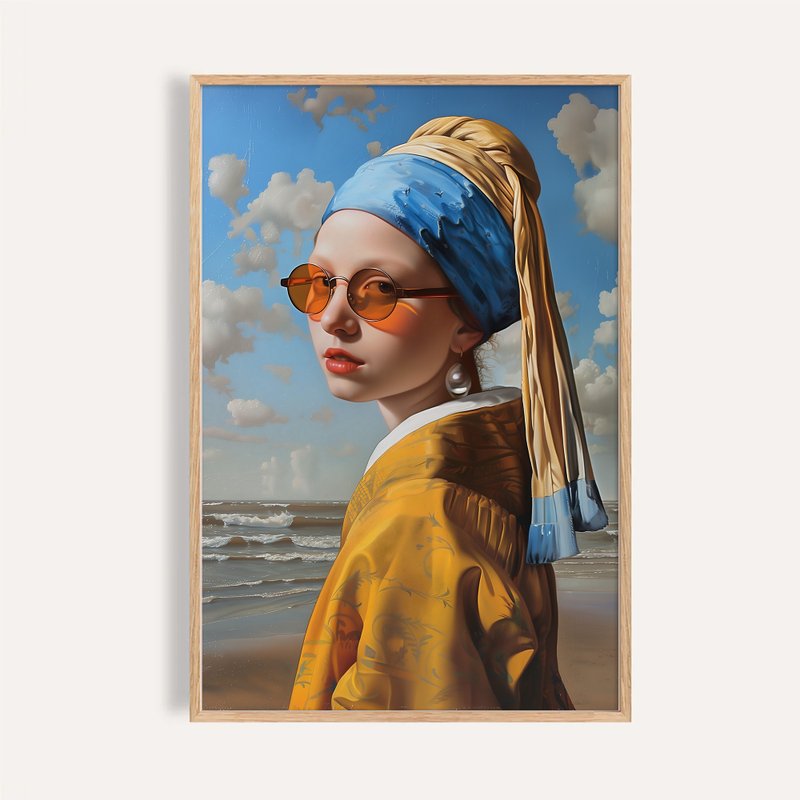 經典名畫 時尚掛畫 畫芯 海報 / 女孩的珍珠耳環 Girl's Earring - 海報/掛畫/掛布 - 紙 