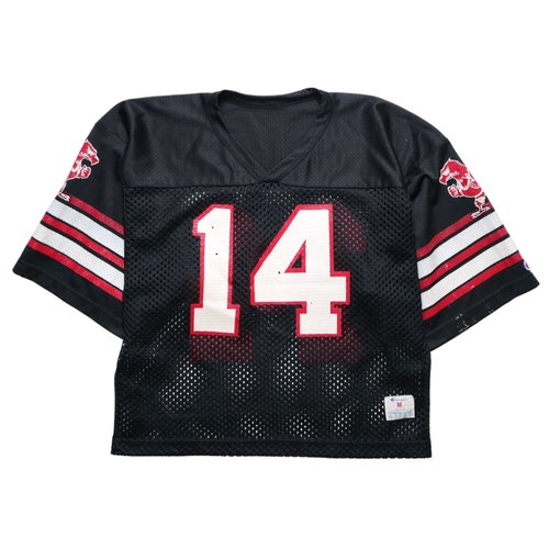 1980s Champion American-made American football black mesh top football  jersey