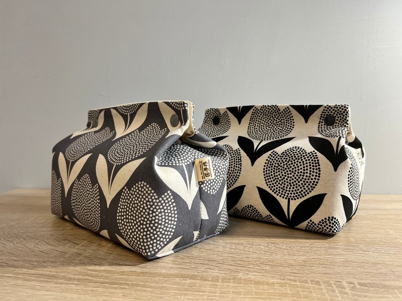 [Ready Stock] Nordic Large Flower Toilet Paper Storage Set 2 Colors - Tissue Boxes - Cotton & Hemp 