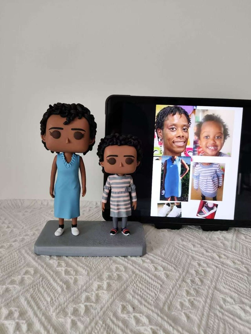 【客製化3D人像公仔】訂製手工Funko Pop男生朋友老公生日禮物 - 公仔/玩偶 - 黏土 多色