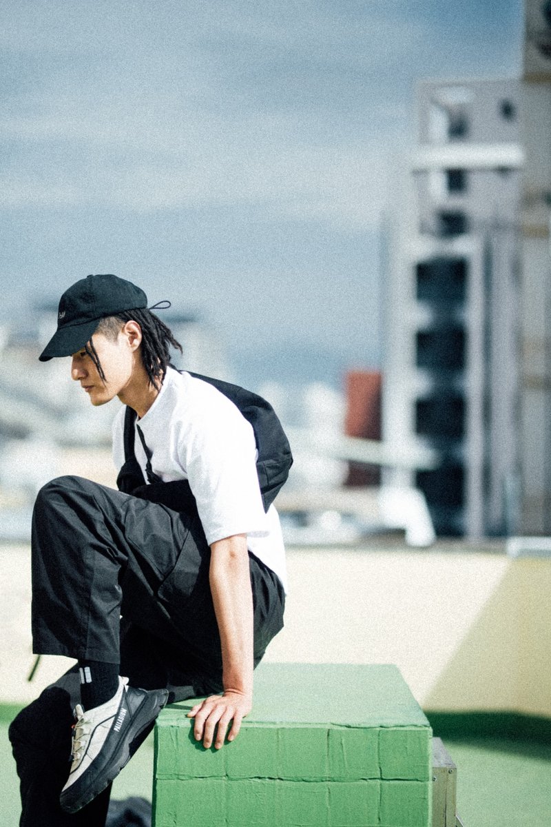 隱藏限量版 Pull String Baseball Cap 黑灰網格拉繩調節棒球帽 - 帽子 - 棉．麻 黑色