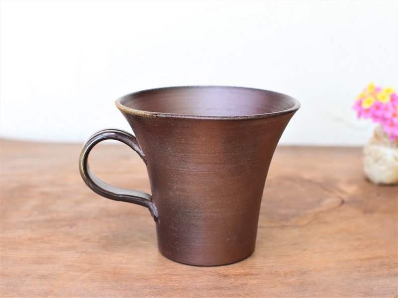 備前焼 コーヒーカップ(中)　c1-100 - 咖啡杯/馬克杯 - 陶 咖啡色