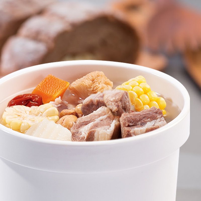 Frozen [According to Cooking] Mom's Cooking Soup-Cashew Nut Healthy Stew Soup - อาหารคาวทานเล่น - วัสดุอื่นๆ ขาว