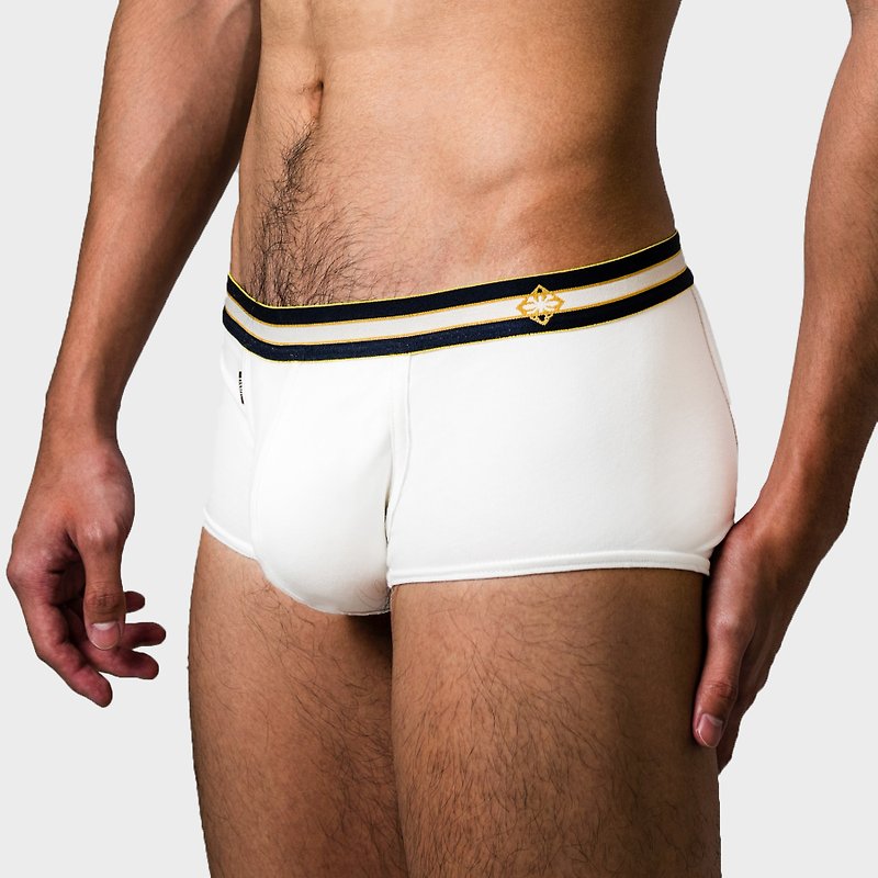DARE RISE TRUNK - MUTE WHITE - Men's Underwear - Cotton & Hemp White