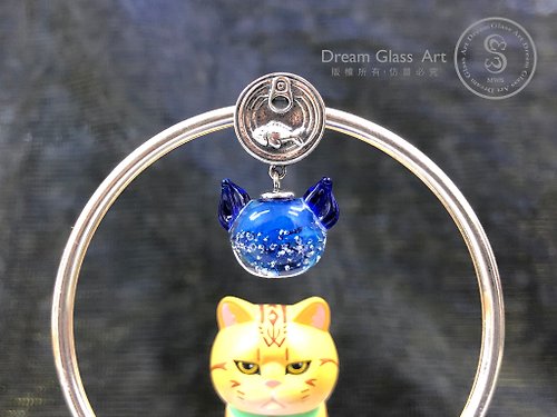 Dream Glass Art 骨灰/毛髮琉璃珠-SBBG-20210315 貓咪-單顆價格*訂製骨灰琉璃珠