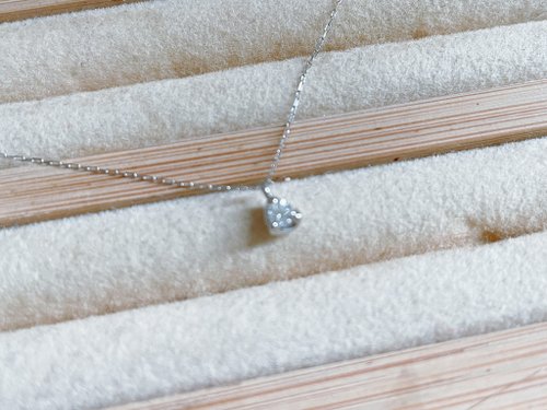 Pine St. Jewelry 松樹街輕奢珠寶 Pt鉑金白金 天然鑽石八心八箭 0.07克拉 項鍊