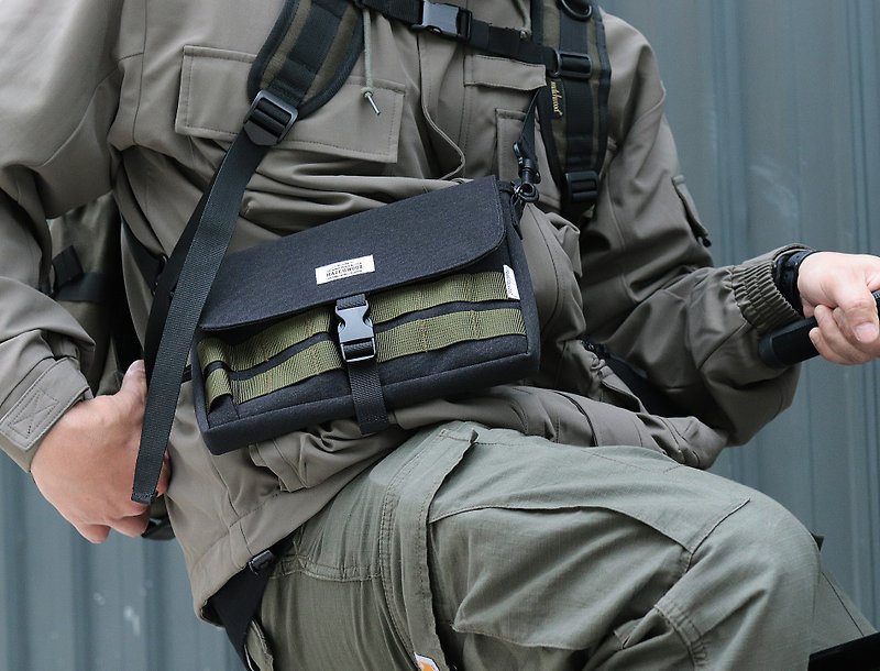 Sacoche防水ポーチはスイッチ収納用の専用バッグとしても使用できます。台湾製 - ショルダーバッグ - 防水素材 グリーン
