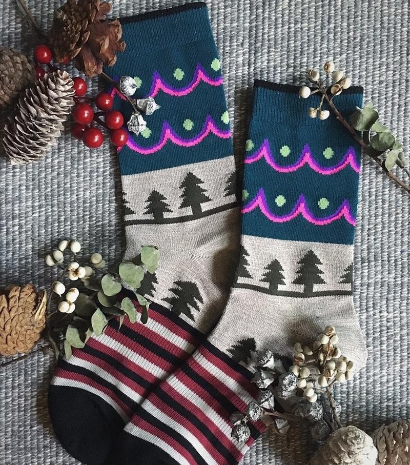 GillianSun Socks Collection 【HOT 熱銷款】1623GN - 襪子 - 棉．麻 灰色