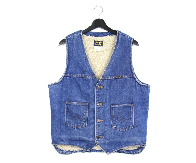 vintage wrangler denim vest